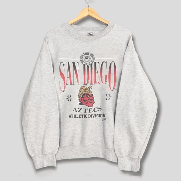 Vintage 90s San Diego State University SDSU Sweatshirt, San Diego State Aztecs - Picture 1 of 2